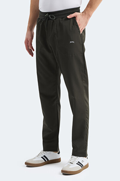 Slazenger Ανδρικό παντελόνι φόρμας MANUS με τσέπες, χακί χρώμα