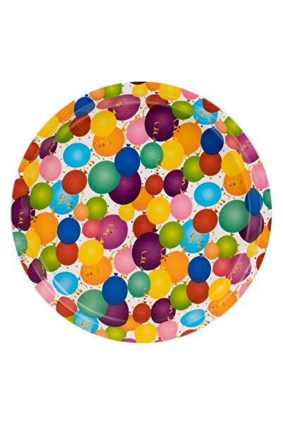 OEM Plastic Party Plate with Colorful Pattern Ø35cm