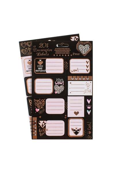 OEM Etichete Adezive Inimi din Folie - 20buc