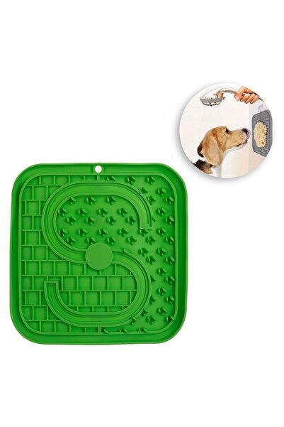 OEM Green Pet Toy Lick Pad 21x21cm