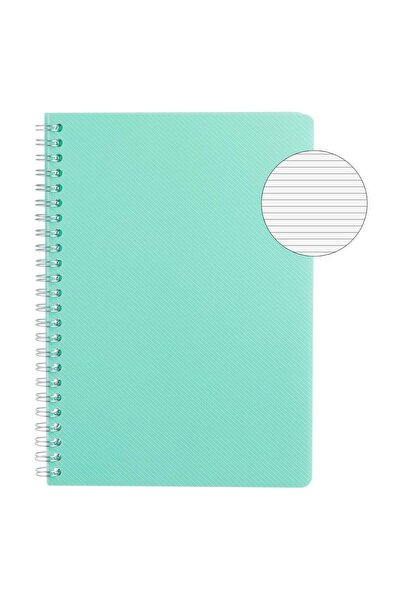 OEM Caiet A5 Dictando Turcoaz cu Model Dungi Spirala & 2 Subiecte - 64F