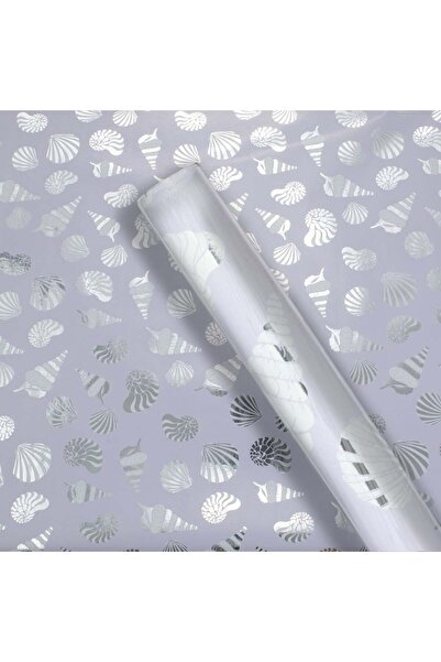 OEM Hartie Ambalaj Rola Lila cu Model Scoici 150x70cm