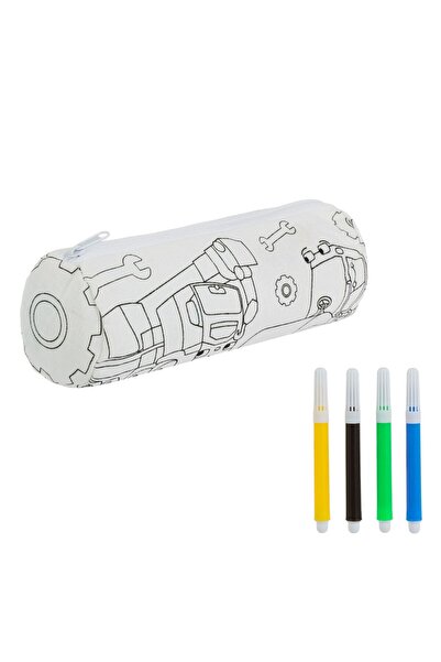 OEM Set Creativ ”Coloreaza Penarul” Vehicule de Santier & Carioci Ø7x21cm