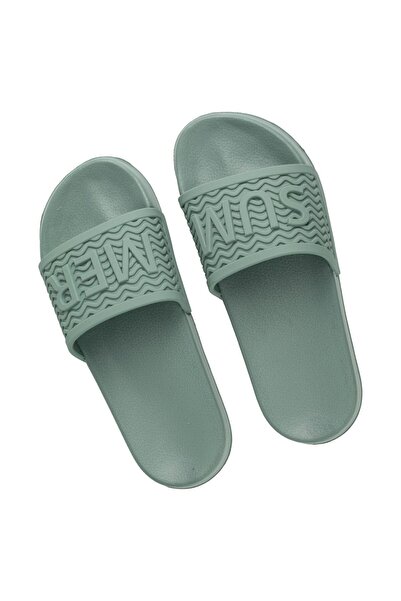 OEM Papuci de Plaja Verzi Olive cu Banda cu Mesaj "Summer" pentru Femei 39-40