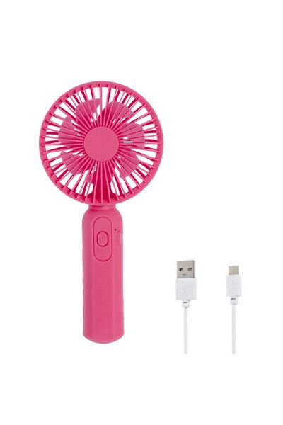 OEM Ventilator Mini Reincarcabil Roz USB 19cm