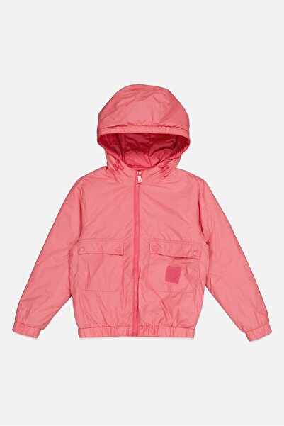 Overkids Kids Girl Long Sleeve Brand Logo Jacket, Pink