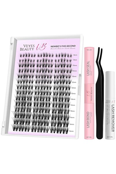 OEM Eyelash extension kit, cluster type, DIY, 8-16mm 252 pcs