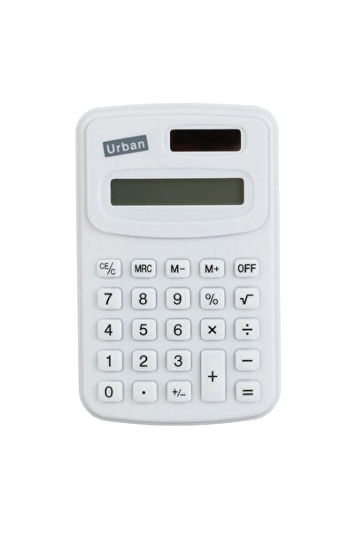 OEM Calculator Urban Alb cu 8 Cifre & Panou Solar 6.5x9.5x1cm