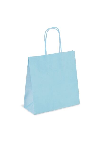 OEM Sacosa Cadou Kraft Bleu 18x8x20cm