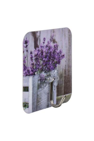 OEM Αυτοκόλλητο Πλαστικό Γάντζο Λεβάντα 7.8X7.8cm