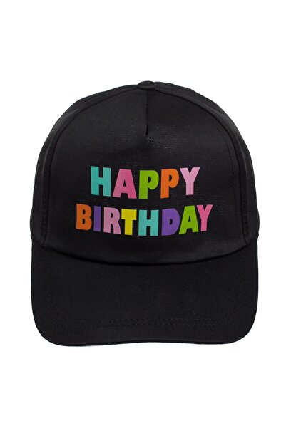 OEM Sapca Neagra de Petrecere "Happy Birthday"