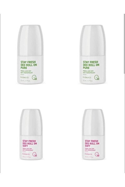 Farmasi Terleme Önleyici 48 Saat Etkili Kadın Roll On Deodorant 4'lü | Soft x...