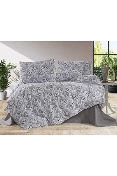 vionetta طقم غطاء لحاف مزدوج من رانفورس مصنوع من القطن بنسبة 100% مع 4 وسائد