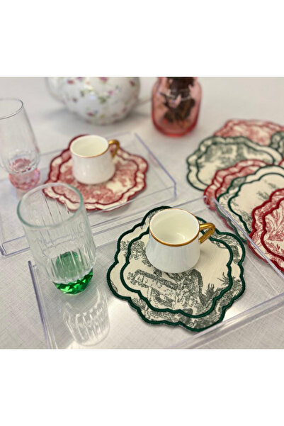 Diva Home Coffee Presentation Napkin with French Country Pattern in 3 Differe...