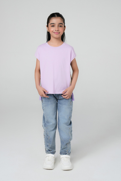 Obaha T-shirt with side cut