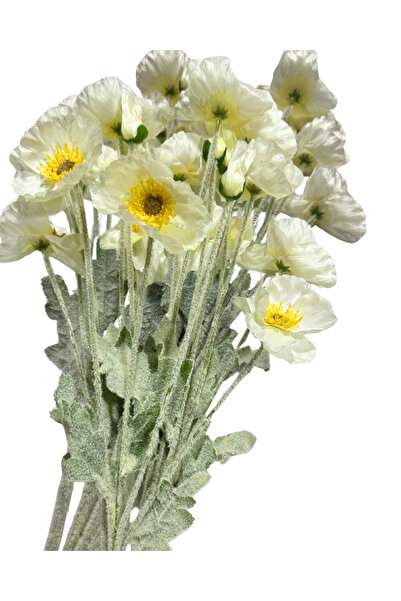 Home Yapay Gelincik Çiçeği 12 Dallı (3 Adet ) 1. Kalite , Toplam 12 çiçek 3ü ...