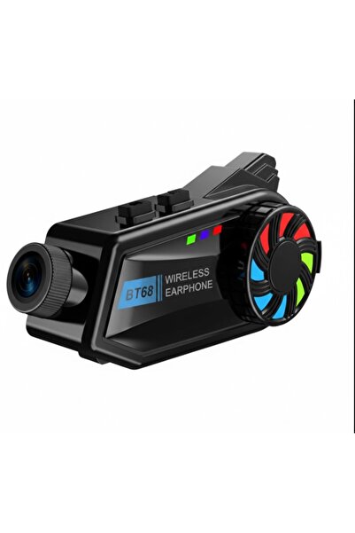 Çeşithane BT68 Kameralı Motosiklet İnterkom - 1080P Full HD Video Kayıtlı Kas...