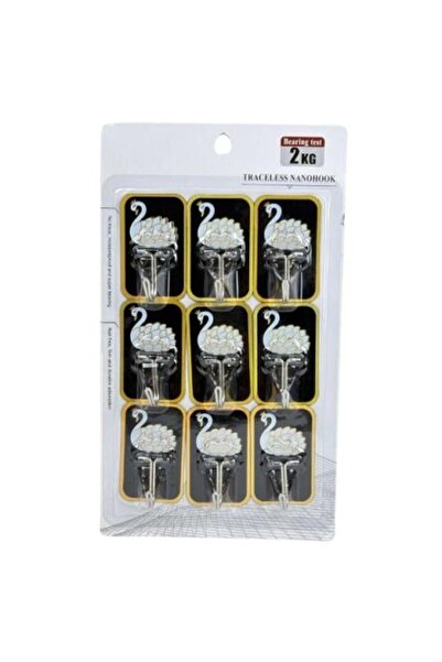 Generic Swan Design Nano Adhesive Hooks Set