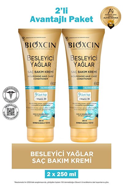 Bioxcin Nourishing Oils Hair Care Cream 250 ml 2 Pieces