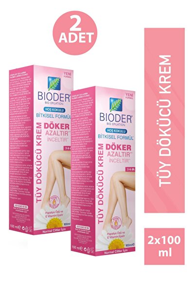 Bioder Tüy Dökücü Krem Normal Cilt 100 ml 2 Adet