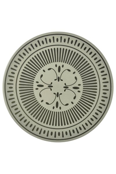 IKEA Suport pentru farfurii TUVIRIS, plastic gri-verde/cu model, 37 cm