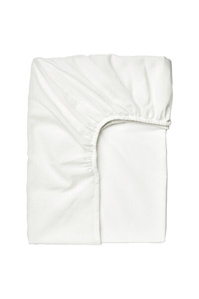 IKEA Cearșaf cu elastic TAGGVALLMO, alb, 90 x 200 cm