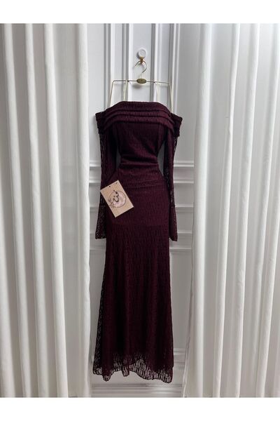 Pure Drsses فستان ناعم دانتيل اكمام