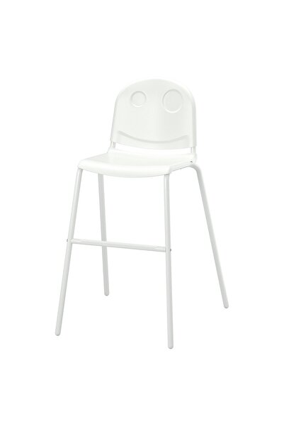 IKEA Scaun Junior VILDGÅS, Alb/Alb