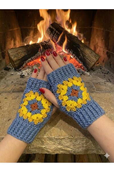 MESKSTORE El Örgüsü Motifli Eldiven XS-S