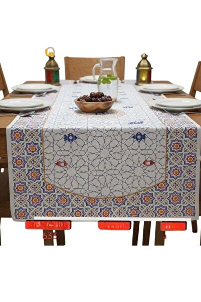 Toybox Ramadan Tablecloth with Lantern Design to Decorate the Kitchen Dining ...
