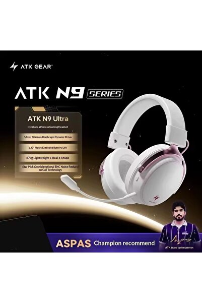Choice سماعة رأس لاسلكية للألعاب الإلكترونية ATK N9 Ultra Pink ATK Neptune N9...