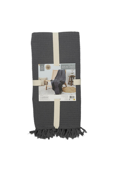 Other CUVERTURĂ DE PAT 120x150 cm grafit textură WAFFLE