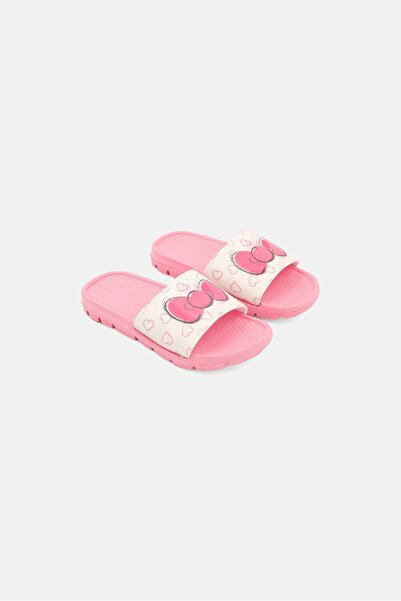 Hello Kitty Toddlers Girl Slip On Open Toe Slipper, Pink Combo