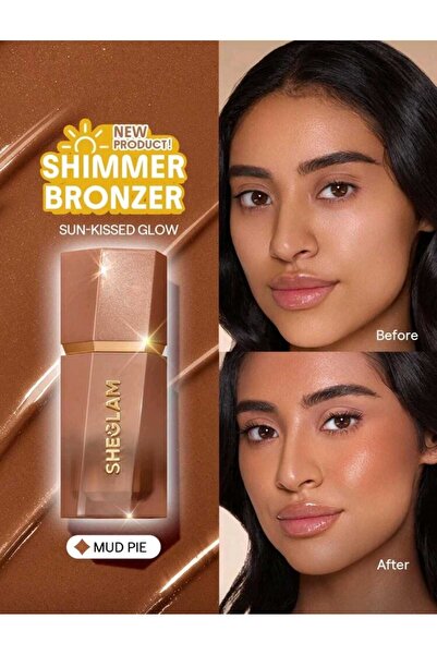 SHEGLAM Sun Beam Shimmer Liquid Bronzer, mud pie kontür