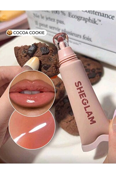SHEGLAM Crystal Glaze Moisturising Lip Care, cocoa cookie