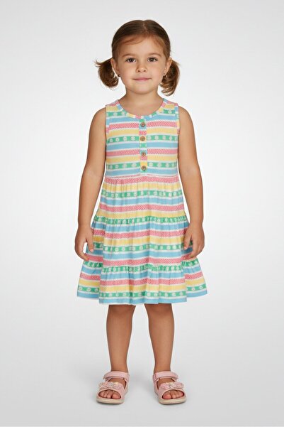 NANETTE LEPORE Toddlers Girl 2 Packs Embroidered Dress Set, Multicolor