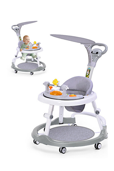 Ma Baby مقعد أطفال قابل للتعديل ومضاد للتحول إلى شكل حرف O مع مقبض دفع قابل ل...