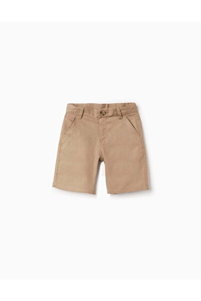 Ziddy SHORTS LINEN, DARK BEIGE, 9/10