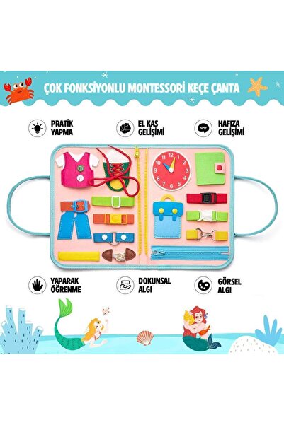 Generic Montessori Keşif & Gelişim Eğitim Çantası | Ekransız El Becerisi Akti...