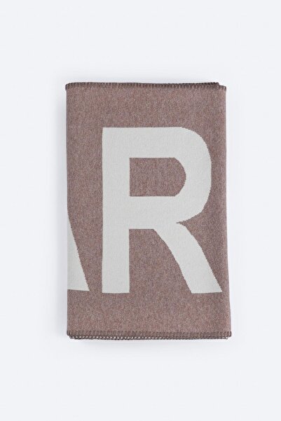 Ferraro Mink/Ecru Crochet Detailed Cashmere Blend Women's Knitwear Scarf