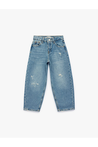 Koton Pantaloni din denim Mom Fit cu buzunare din bumbac