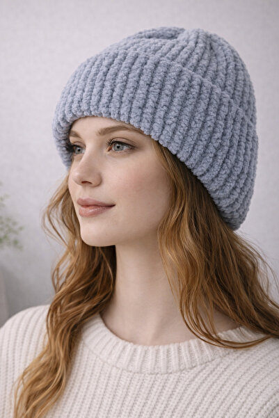 MAVECCHI El Örmesi Yumuşak Bere Şapka