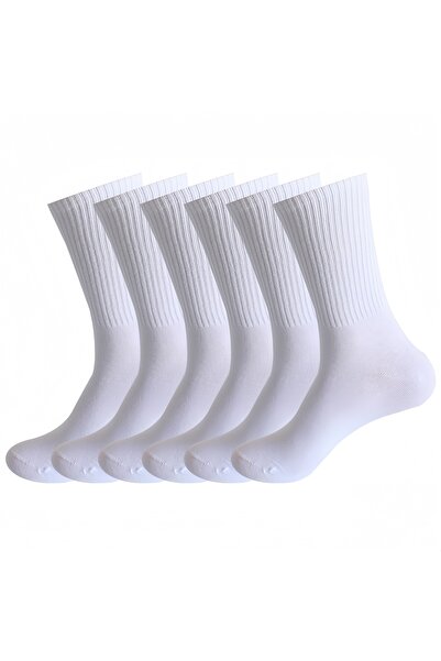 Lesha 6 Pairs Unisex Cushioned Crew Training Athletic Socks with Combed Cotto...