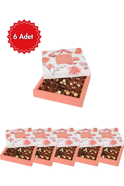Biçen Market Bolçi Flower Kutu Spesiyal Çikolata 350 gr - 6’lı Avantaj Paketi...