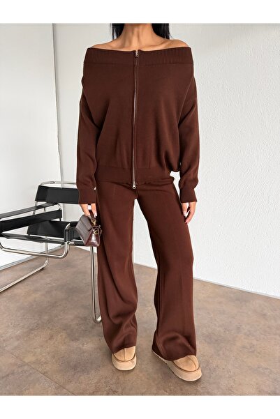 Lamierra Madonna Zippered Knitwear Set