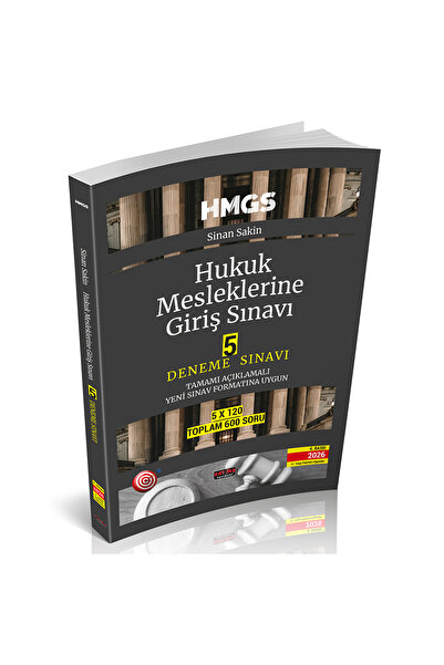 Savaş Yayınevi HMGS Hukuk Mesleklerine Giriş Sınavı 5 Deneme Sınavı Savaş Yay...