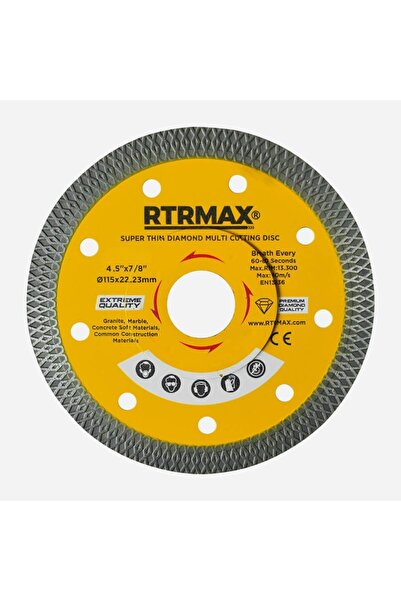 Rtrmax REP180 Çapraz Dişli Hassas Kesim İnce Elmas Testere 180 x 1.6 x 22 mm