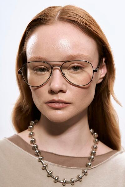 Bilge Karga Ethan Silver Blue Light Protective Glasses