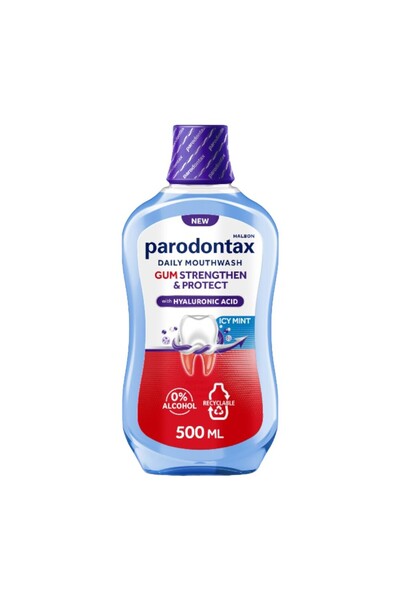 Parodontax Set of 2 x Mouthwash, Paradontax Gum Strengthen and Protect Icy Mi...