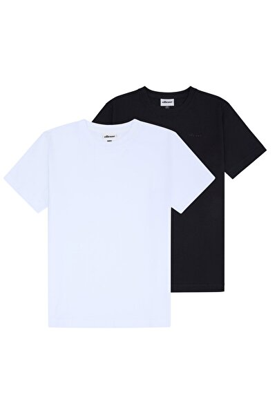 Ellesse Herren T-Shirt 2er Pack - ACCIANO, Kurzarm, Rundhals, Logo, Baumwolle...